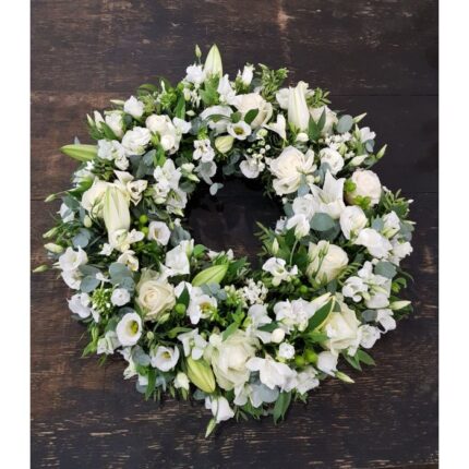 ROSE AND LILY WREATH